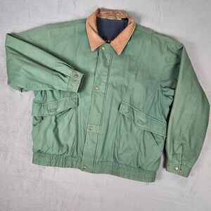 Vintage Context Jackey Men's XL Green Work Chore Field Barn Coat Quilted 90's